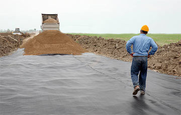 100% PP Woven Geotextile Price Per M2 Rolls for Road Stability and Saperation